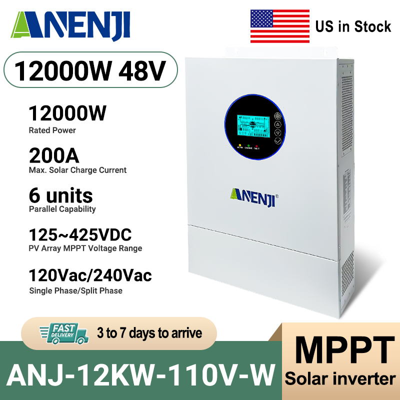 Drone Solar Charger - ANENJI Inverter Solare Ibrido 12KW 120V/240VAC